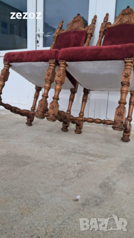 Столове с високи облегалки 2 бр., снимка 3 - Столове - 53902312