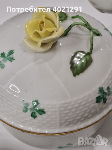 Herend Hungary Porcelain Tea set and pastry serving plates - Сервиз за чай сервиране на сладкиши, снимка 4 - Други - 44964109