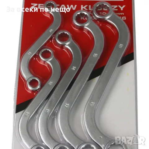 Звездогаечни S–образни ключове 10 – 19 мм 5 части Mar-Pol, снимка 2 - Други инструменти - 50350180