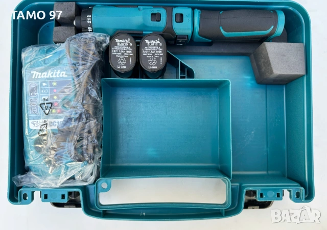 Makita DF012D - Акумулаторна отвертка 2x7.2V 1.5Ah като нова!, снимка 2 - Винтоверти - 53879151