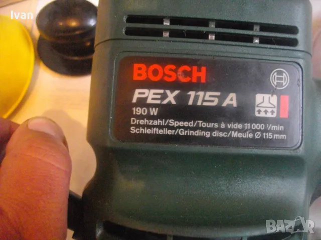 ШВЕЙЦАРСКИ ОРИГИНАЛЕН BOSCH PEX115А КРЪГЪЛ ЕКСЦЕНТЪР ВИБРОШЛАЙФ ШЛИФОВЪЧЕН ПЪЛЕН КОМПЛЕКТ АКСЕСОАРИ , снимка 13 - Други инструменти - 48922238