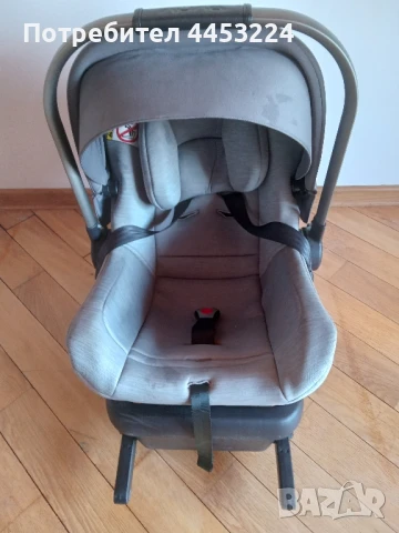 Бебешко столче за кола-nuna и преносима подложка за бебе на nuna, снимка 3 - Столчета за кола и колело - 51353325