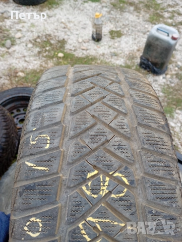Железна джанта 15ска с зимна гума 205/50/15 за Фиат 4х98мм, снимка 4 - Гуми и джанти - 52071740