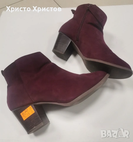 Дамски велурени боти GUTS & GUSTO Размер 37 , снимка 3 - Дамски боти - 53022879