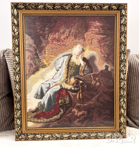Гоблен "Пророк Йеремия", снимка 3 - Гоблени - 54190200