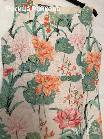 Ленена рокля Laura Ashley, 42 размер, снимка 3 - Рокли - 50372845