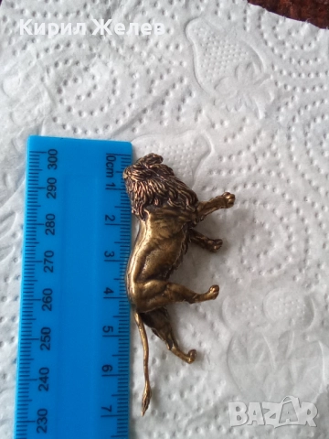 Бронзова фигурка на лъф малка 52342, снимка 5 - Колекции - 52589628