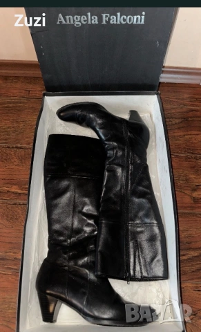 Естествена кожа ботуши, 39 номер, като нови, снимка 2 - Дамски боти - 53064925
