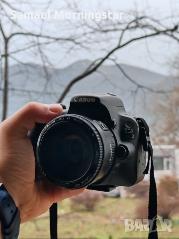 Canon 200D + 50mm 1.8 II, снимка 2 - Фотоапарати - 53485775