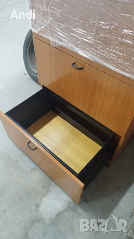 Офис шкаф - шкаф с 3 чекмеджета цвят череша 80/50/118см, снимка 4 - Шкафове и рафтове - 54072917