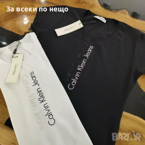 Calvin Klein Дамска Тениска👚Дамска Блуза С Къс Ръкав Келвин Клайн - 2 Налични Цвята Код A516, снимка 3 - Тениски - 50112350