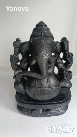 Ганеша , статуетка от Индия, естествен камък, гранит , ръчна изработка. , снимка 4 - Статуетки - 53288557