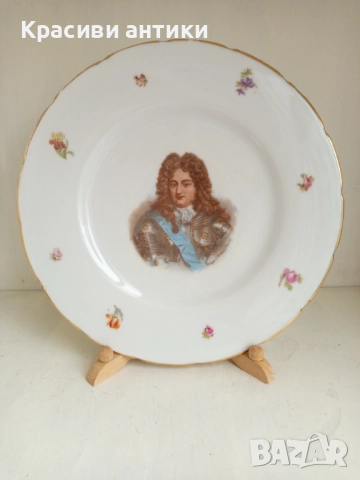 Порцелан чиния Meissen, колекционерска, Philippe d' Orleans , снимка 10 - Антикварни и старинни предмети - 52371878