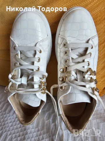 Италиански лачени кецове, снимка 3 - Маратонки - 50425061