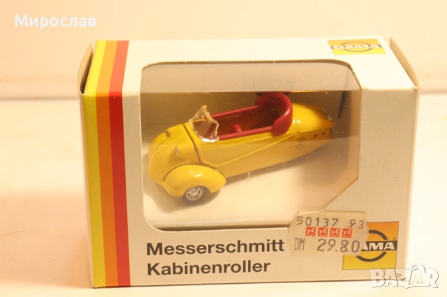 1:43 GAMA MESSERSCHMITT КОЛИЧКА МОДЕЛ, снимка 2 - Колекции - 54114233