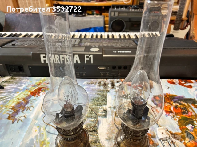 Две винтидж лампи , снимка 7 - Антикварни и старинни предмети - 51240937