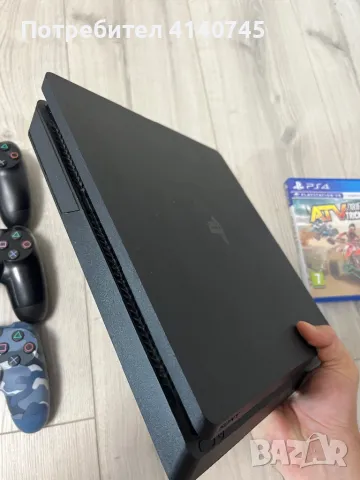 Playstation 4 Slim - в перфектно състояние, снимка 4 - PlayStation конзоли - 47353886