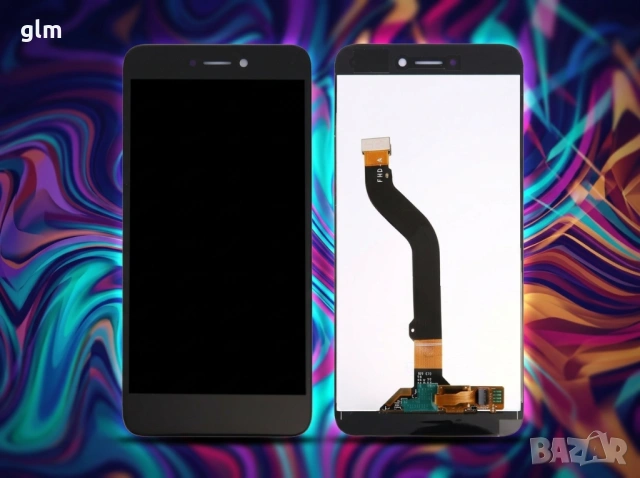 Оригинален LCD Дисплей за Huawei Honor 8 Lite 5.2" / P8 Lite 2017 / P9 Lite 2017 + Тъчскрийн черен