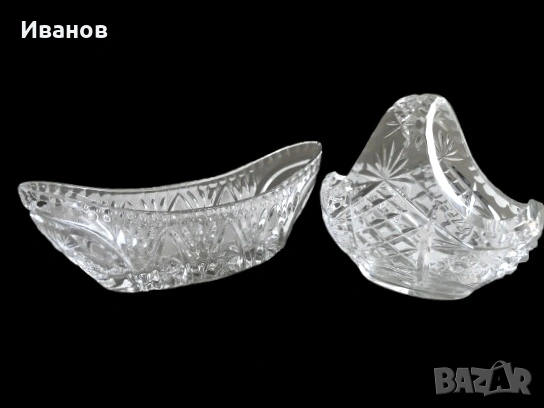 Елегантна Кристална кошничка + Кристална гондола с форма на лодка