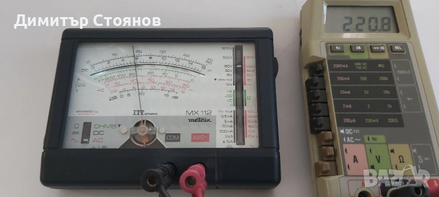 Продавам прецизен мултицет (мултимер) ITT mx 112, снимка 7 - Друга електроника - 53704437