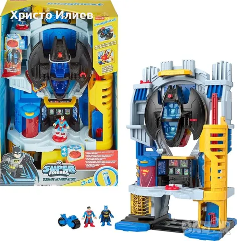 Голям комплект за игра Батман и Супермен Imaginext Fisher Price Batman, снимка 2 - Други - 48565274