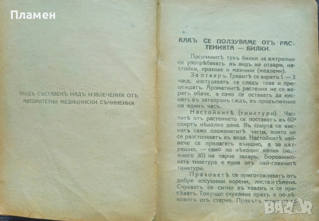 Какво казватъ билките и водата /1924/, снимка 2 - Антикварни и старинни предмети - 53873203
