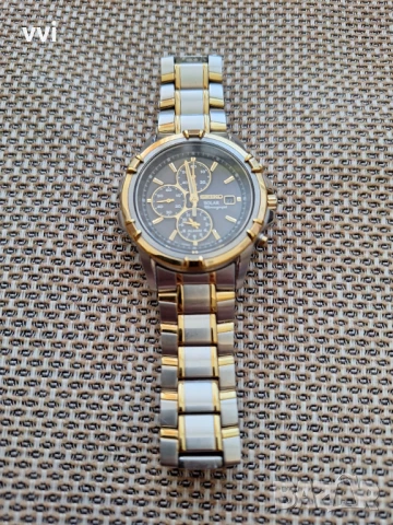 Мъжки часовник Seiko solar chronograph v172-OAJO, снимка 5 - Мъжки - 51156644