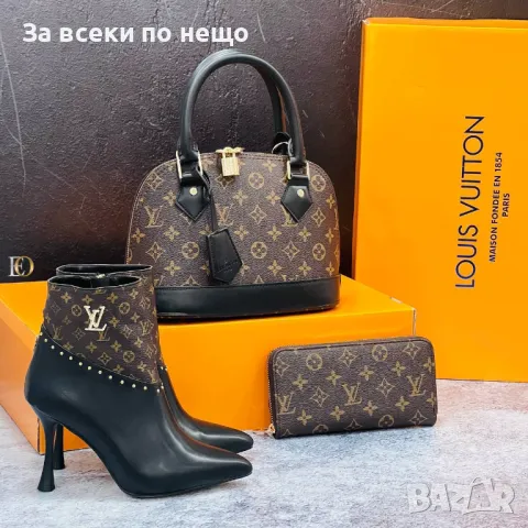 Дамски боти на ток Louis Vuitton Код D1392, снимка 10 - Дамски боти - 48079618