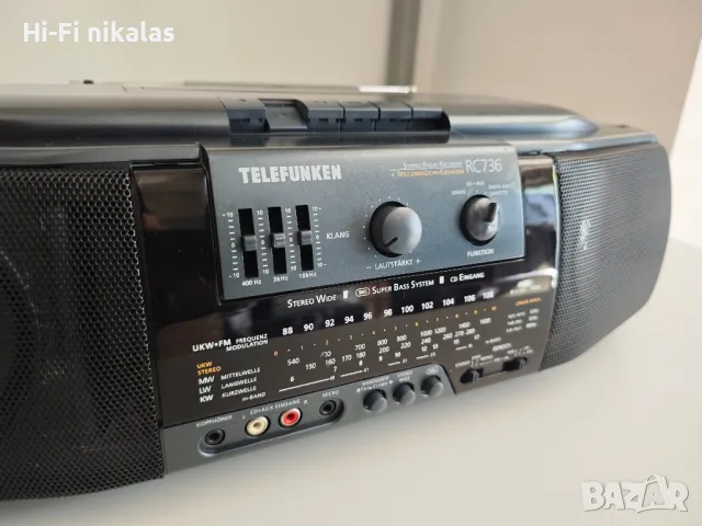 FM стерео радио касетофон AUX TELEFUNKEN , снимка 3 - Радиокасетофони, транзистори - 46956135