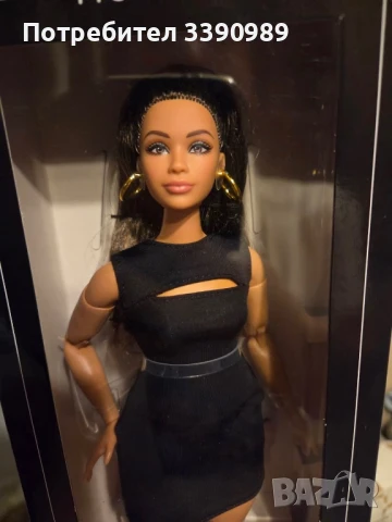 Кукла Barbie Basics Модел 5 – Колекционерска кукла с кестенява коса, черна мини рокля - Mattel, снимка 11 - Кукли - 49919091