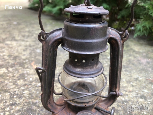 стар немски военен фенер "FEUERHAND №75 ATOM" - WEHRMACHT - WWII - ОРИГИНАЛ, снимка 3 - Антикварни и старинни предмети - 50558987