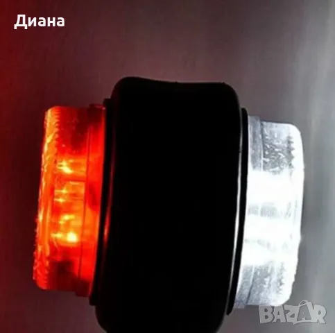 LED габаритни светлини 12V – Водоустойчиви, 15 см, за камион и ремарке, снимка 2 - Аксесоари и консумативи - 48993689