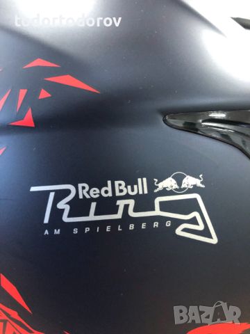 Mото Каска HJC F70 Spielberg Red Bull ,XL 61-62,пълен комплект,очила, снимка 4 - Аксесоари и консумативи - 45956456