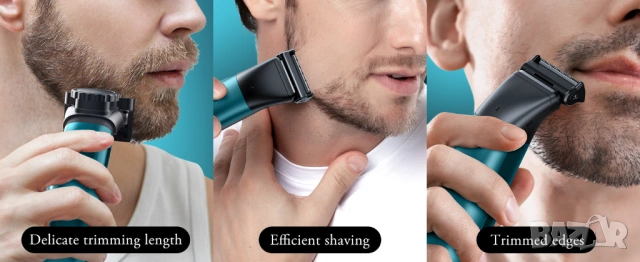 Tример 2в1 за тяло и брада водоустойчив Kensen Series S15 - НОВ, снимка 5 - Тримери - 54094342