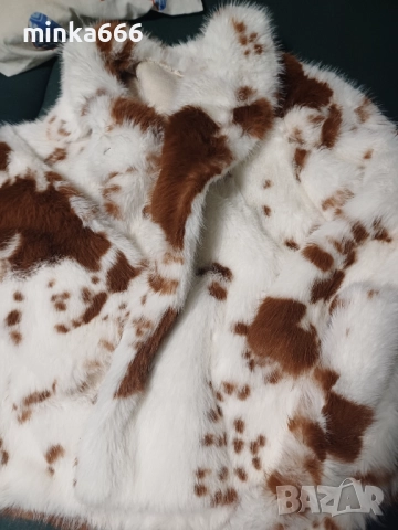 Естествен косъм дамско палто.