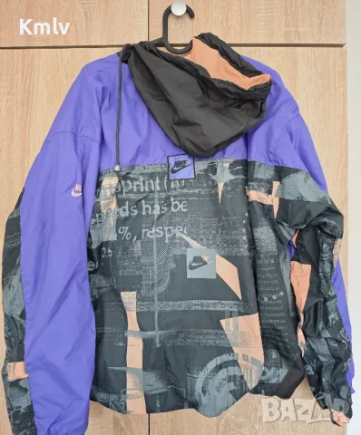 Vintage Nike Windbreaker Anorak 90s, снимка 2 - Спортни дрехи, екипи - 49504350