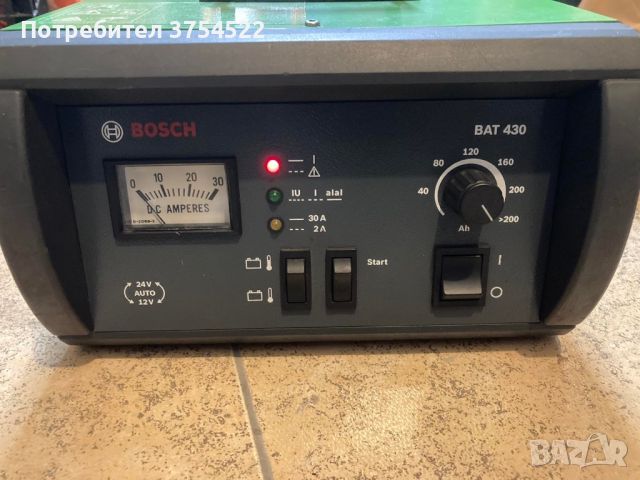 Електронно зарядно устройство Bosch BAT 430 / 230V /, снимка 7 - Аксесоари и консумативи - 45573052
