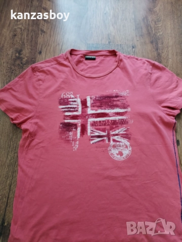 Napapijri - страхотна мъжка тениска L, снимка 3 - Тениски - 51659806