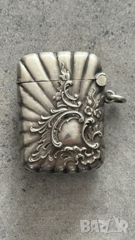 Сребърна кутия за кибритени клечки, снимка 2 - Колиета, медальони, синджири - 44968694