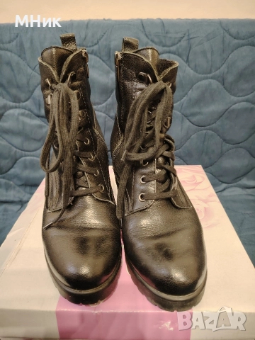 Дамски боти от естествена кожа , снимка 4 - Дамски боти - 52583991