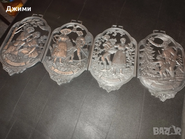 красиви калаено сребърни комплекти, снимка 15 - Антикварни и старинни предмети - 47240583