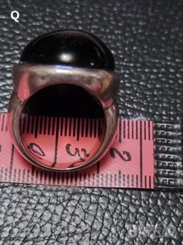 стар сребърен пръстен с камък , снимка 6 - Пръстени - 50276783