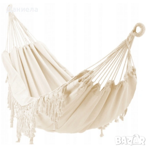 Хамак с ресни в Бохо стил - комфорт и елегантност, снимка 9 - Градински мебели, декорация  - 53890960
