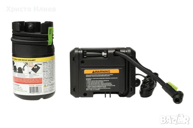 Slime ремонтен комплект за спукана гума с уплътнител 414ml и компресор 12V, 4 bar, 60 PSI, снимка 3 - Аксесоари и консумативи - 54276467
