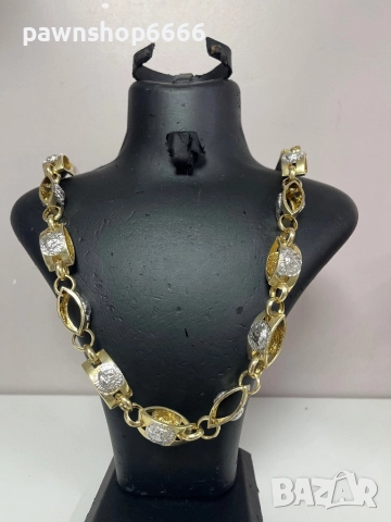 Златен ланец 14 карата, снимка 2 - Колиета, медальони, синджири - 52927166