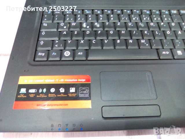 SAMSUNG R519 MODEL:NP-R519 - 2 ПРОЦЕСОРА, снимка 6 - Лаптопи за дома - 53939032