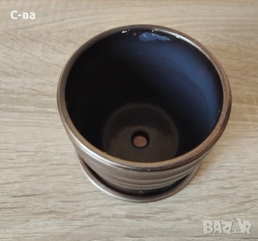 Кашпа керамична , снимка 2 - Саксии и кашпи - 53809884