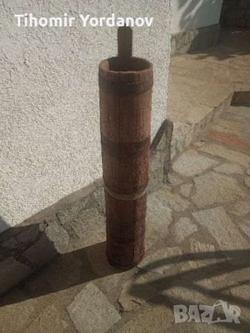 Стара дървена буталка за масло., снимка 3 - Антикварни и старинни предмети - 45680675