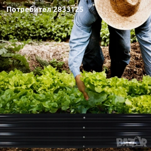 Леха за зеленчуци и цветя - елегантно решение за всяка градина - антрацит, снимка 3 - Саксии и кашпи - 53660643