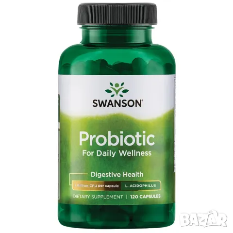 Пробитици Swanson, Probiotic, 1 Billion CFU, 120 бр. капсули, снимка 1 - Хранителни добавки - 47767954